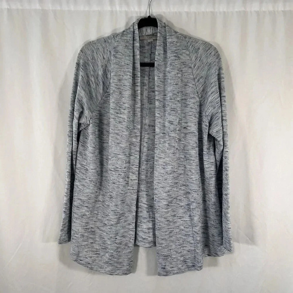 LOFT Sweaters - LOFT Cardigan Women's Medium Blue Grey Knit Open Front Long Sleeve Lightweight